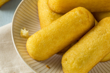 Sweet Yellow Sponge Snack Cake