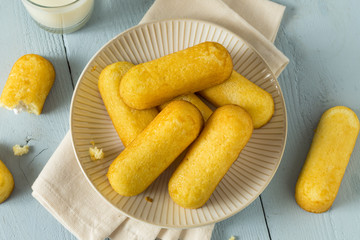 Sweet Yellow Sponge Snack Cake