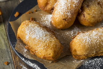 Homemade Deep Fried Yellow Sponge Snack Cakes