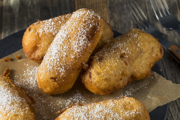 Homemade Deep Fried Yellow Sponge Snack Cakes