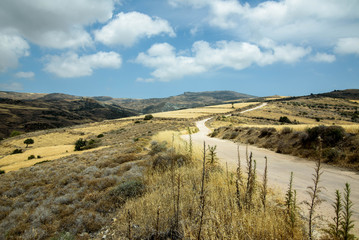 Country road in the mountains