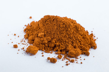 pigment on a white background