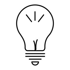 bulb light isolated icon vector illustration design