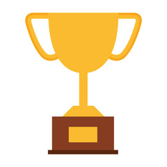 trophy cup isolated icon vector illustration design