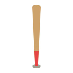baseball bat equipment isolated icon vector illustration design