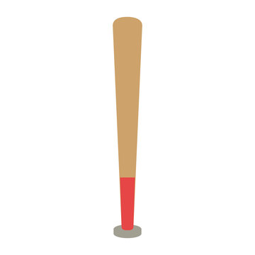 baseball bat equipment isolated icon vector illustration design