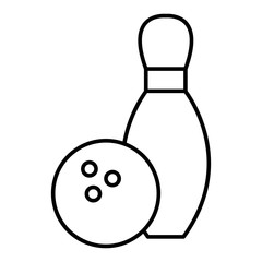 bowling pines isolated icon vector illustration design