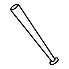 baseball bat equipment isolated icon vector illustration design