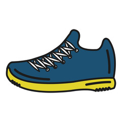 tennis shoe isolated icon vector illustration design