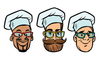 Head chefs multi-ethnic group