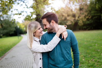Fototapeta premium Happy couple in love spending time together