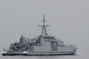 MINEHUNTER - Norwegian warship on the Baltic Sea © Wojciech Wrzesień