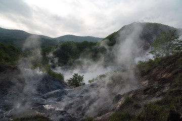 Oyunuma, Jigokudani (Hell Valley), Noboribetsu, Hokkaido Prefecture, Japan