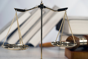 Law Composition on bright background