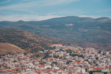 View of the city from the mountains