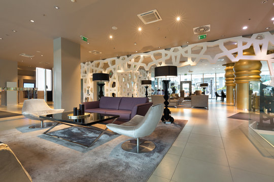 Modern Luxury Hotel Lounge