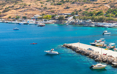 Fototapeta na wymiar Agios Nikolaos port. Zakynthos island