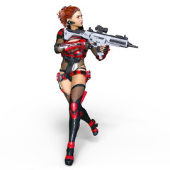 Obraz premium 女性戦士