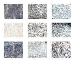Set of stone textures and backgrounds
