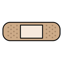 cure band isolated icon vector illustration design