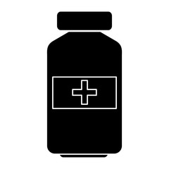Obraz premium drugs bottle isolated icon vector illustration design