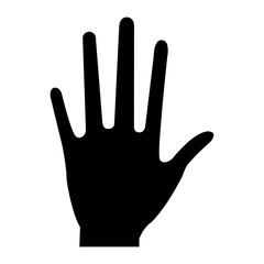 hand human open icon vector illustration design