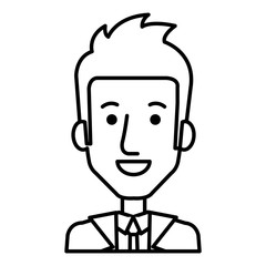 Obraz premium young man avatar character vector illustration design