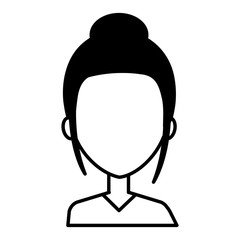 Obraz premium beautiful and young woman character vector illustration design