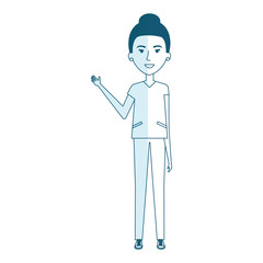 surgeon Professional woman of health vector illustration design