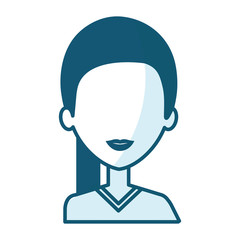 beautiful and young woman character vector illustration design