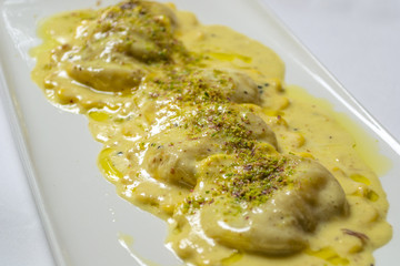 Italian ravioli with cheese