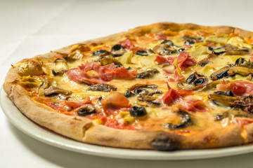 Italian pizza with olives