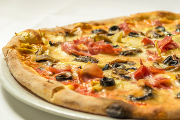 Italian pizza with olives