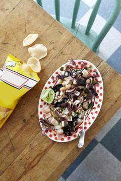 Squid Tranh Tra Salad