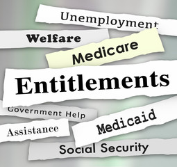 Entitlements Government Programs Medicare Medicaid Welfare News Headlines Illustration