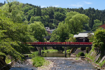 飛騨高山 中橋 新緑