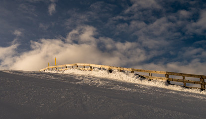 Downhill in the evening A