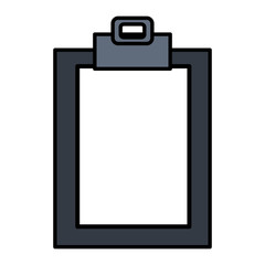 clipboard paper isolated icon vector illustration design