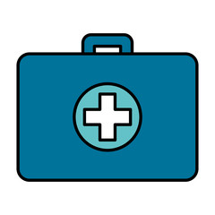 Obraz premium medical kit isolated icon vector illustration design