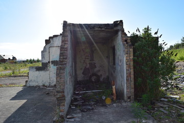 destroyed building 