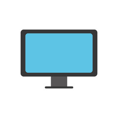 computer icon over white background vector illustration