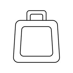briefcase icon over white background vector illustration