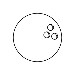 isolated bowling ball icon vector illustration graphic design