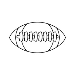 isolated american football icon vector illustration graphic design