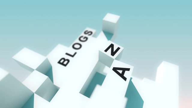 SEM words animated with cubes