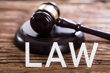 Close-up Of A Law Text