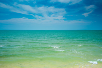 Clear sea and blue sky