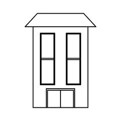 isolated big house icon vector illustration graphic design