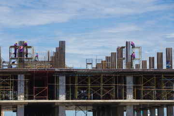 worker working on construction site