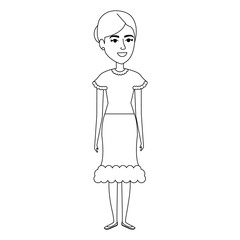 Woman in farmer costume vector illustration design